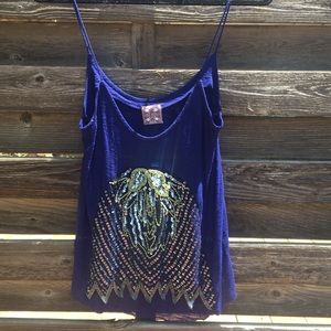 SOLD - Free People Sequin Shirt - Medium